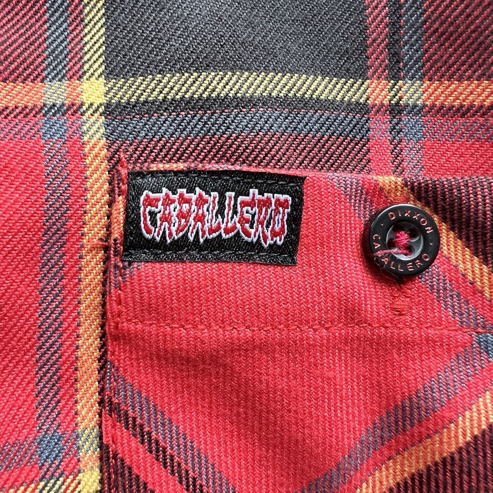 Dixxon DFC Youth‎ Division Caballero Flannel Shirt Red Plaid Boys Sz Med - Picture 4 of 12